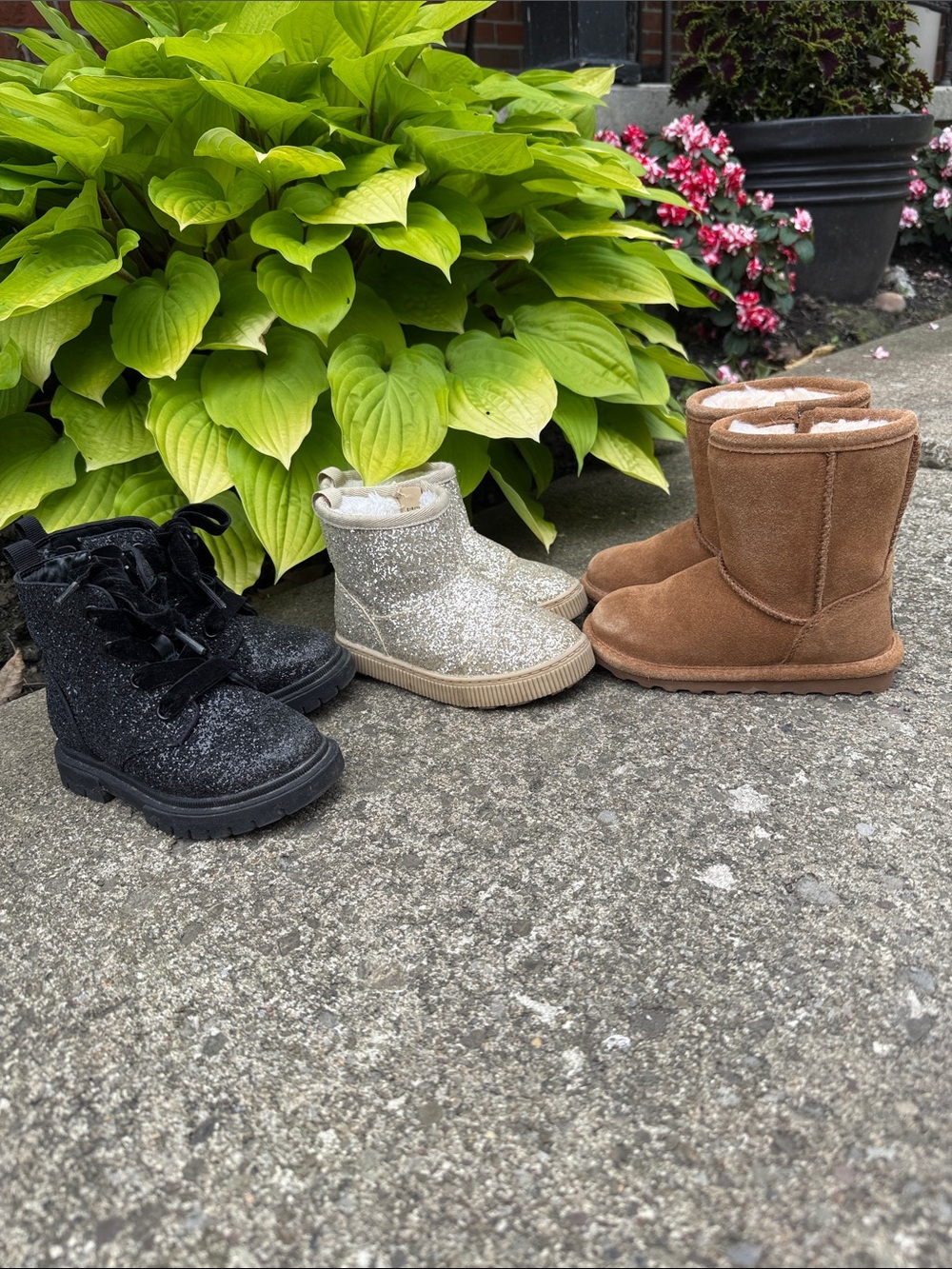 3 pairs toddler girl boots size 8
Bearpaw and Cat & Jack
